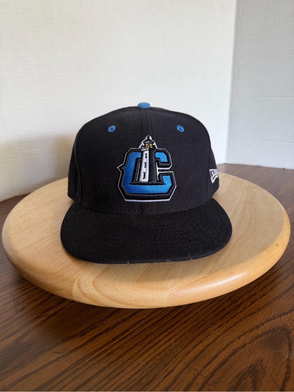 Lake County Captains New Era 59FIFTY Fitted Hat 7 1/2 MiLB Black Baseball Cap